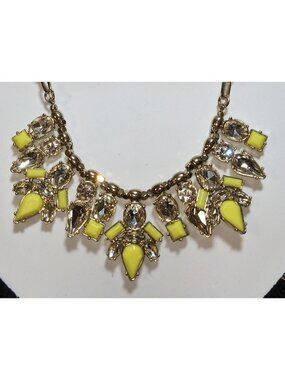 Perry Street Rocksbox Gold-Tone Necklace With Yellow & Clear Crystals